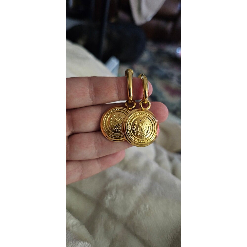 Liz Claiborne Clip On Earrings Signed